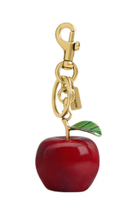 Coach small apple bag charm Multi