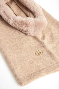 LIU JO FAKE FUR - CAP   DESERT TAUPE