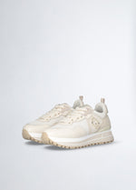 Afbeelding in Gallery-weergave laden, Liu Jo Maxi Wonder 01 Sneaker Calf Leather mesh L Ivory
