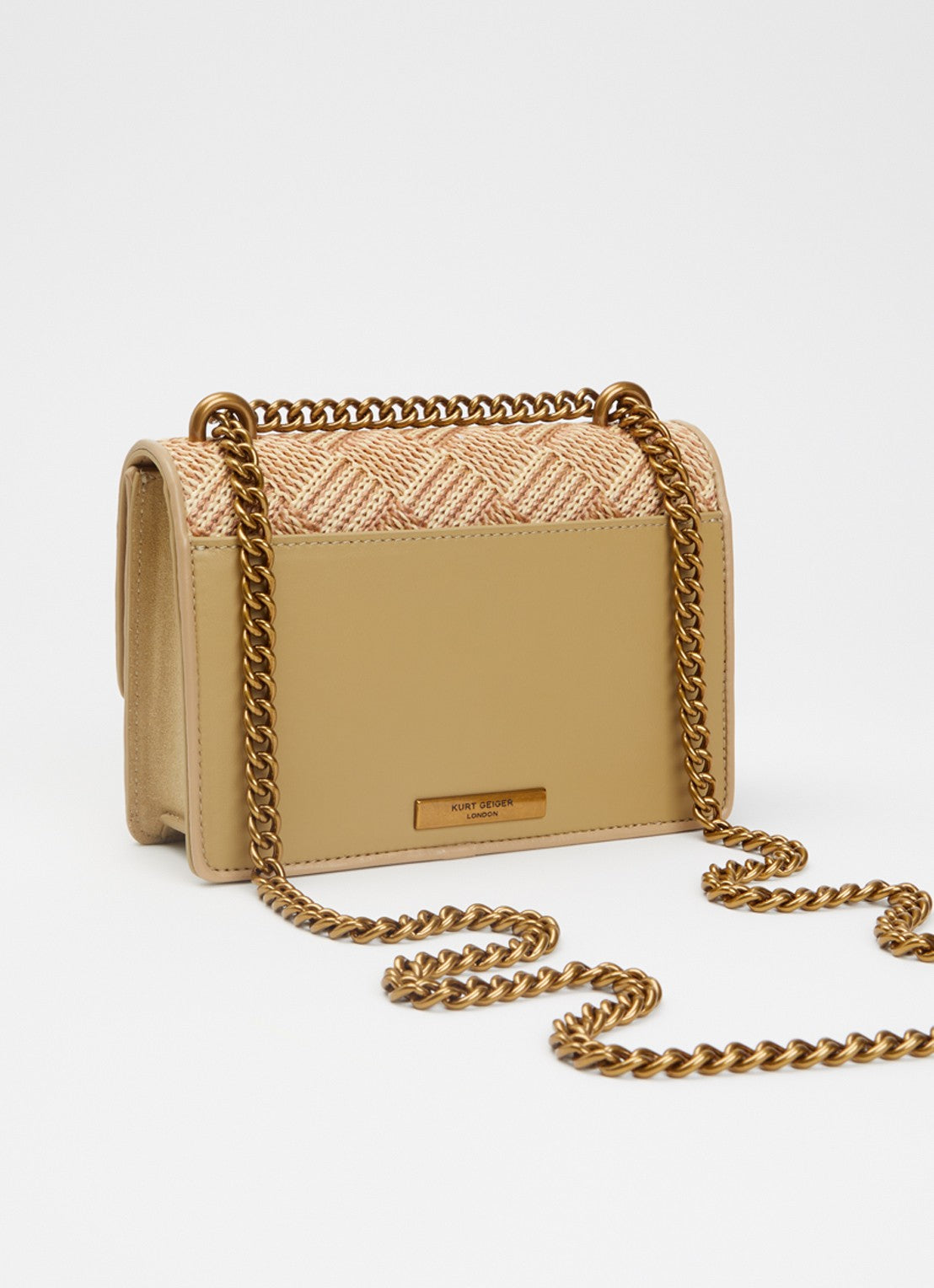 Kurt Geiger 690-SHOREDITCH SM CROSS BODY-BEIGE COMB-OTHERS