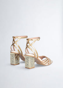Liu Jo Violet 05 Sandal Laminated light gold