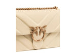 Afbeelding in Gallery-weergave laden, Pinko LOVE ONE CLASSIC LIGHT DC NAPP BEIGE-SMOKE GREY-ANTIQUE GOLD
