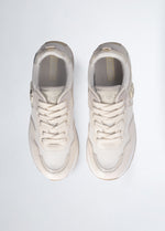 Afbeelding in Gallery-weergave laden, Liu Jo Maxi Wonder 01 Sneaker Calf Leather mesh L Ivory
