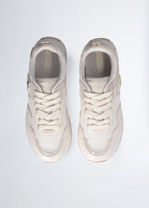 Liu Jo Maxi Wonder 01 Sneaker Calf Leather mesh L Ivory