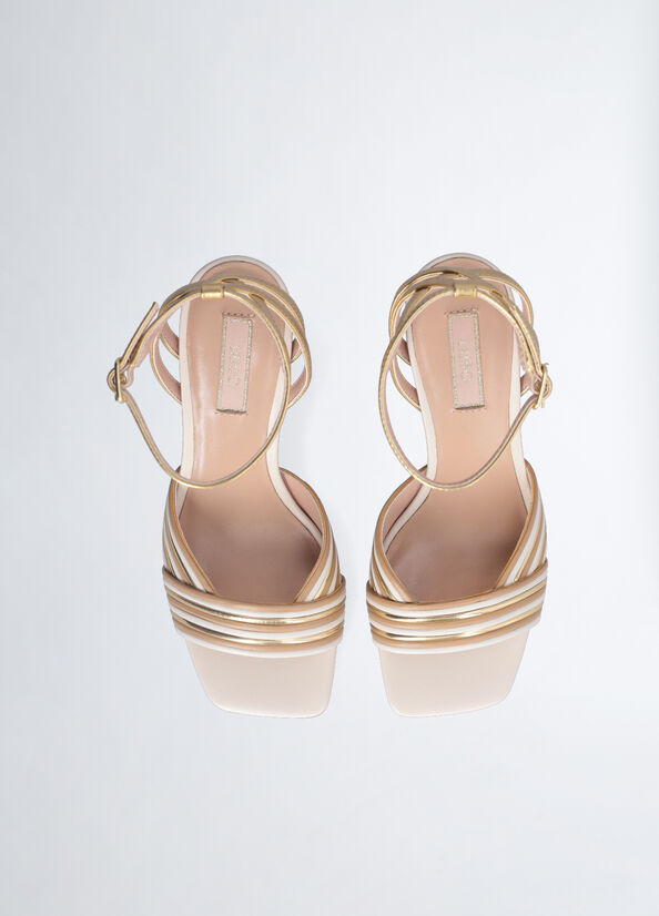 Liu Jo Violet 05 Sandal Laminated light gold
