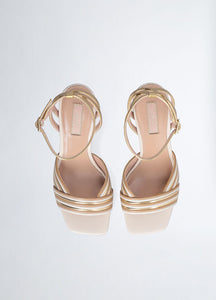 Liu Jo Violet 05 Sandal Laminated light gold