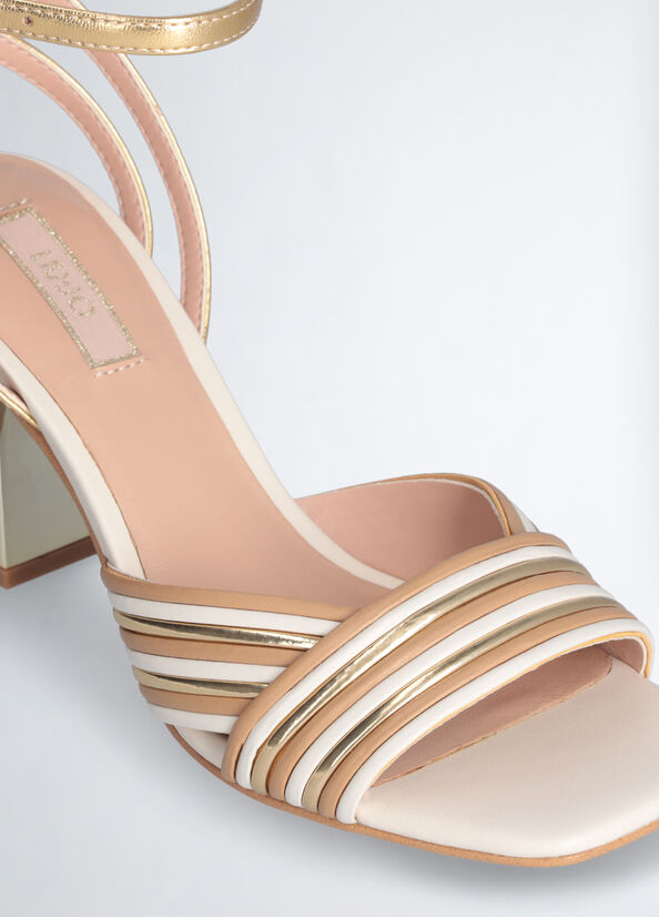 Liu Jo Violet 05 Sandal Laminated light gold
