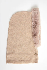 LIU JO FAKE FUR - CAP   DESERT TAUPE