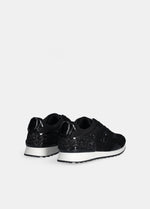 Afbeelding in Gallery-weergave laden, Liu Jo Sneaker Maxi Wonder Low 02 GlitterMesh/Cow suede black
