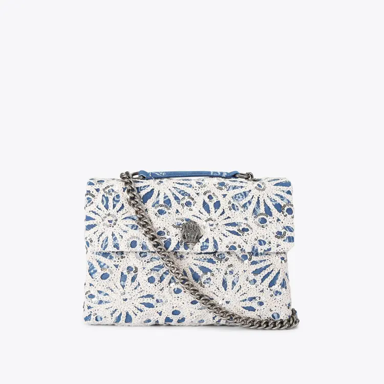 Kurt Geiger 690-LARGE KENSINGTON SOFT-BLUE OTHER-FABRIC