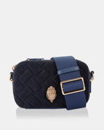 Afbeelding in Gallery-weergave laden, Kurt Geiger Kensington SM Camera bag Blue/Dark Suede
