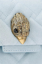 Afbeelding in Gallery-weergave laden, Kurt Geiger Leather Mini Kensington Mid Blue Suede/Leather
