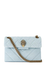 Afbeelding in Gallery-weergave laden, Kurt Geiger Leather Mini Kensington Mid Blue Suede/Leather
