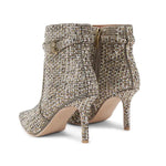 Afbeelding in Gallery-weergave laden, Kurt Geiger Kensington Ankle Boot Beige Comb Fabric
