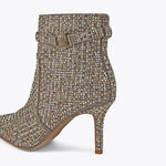 Afbeelding in Gallery-weergave laden, Kurt Geiger Kensington Ankle Boot Beige Comb Fabric
