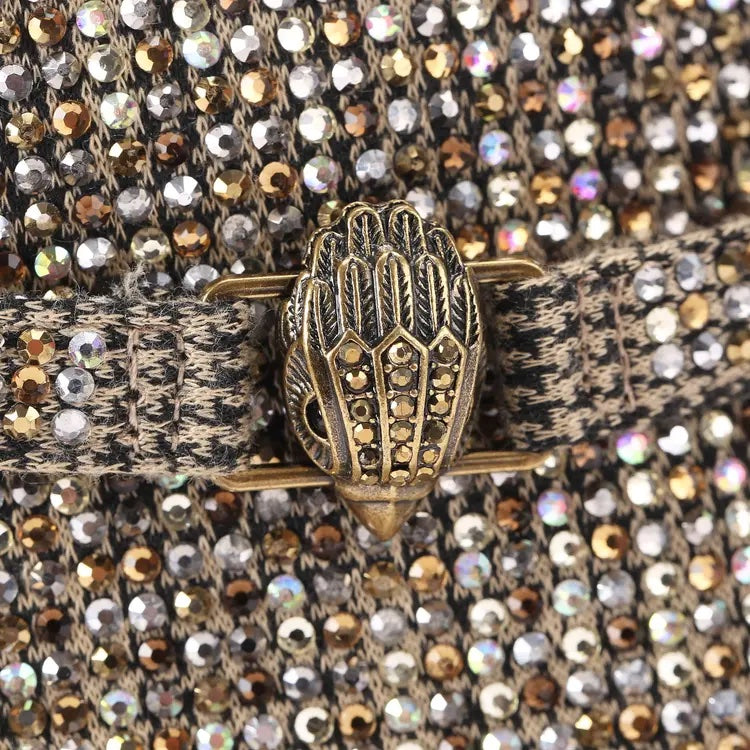 Kurt Geiger Kensington Ankle Boot Beige Comb Fabric