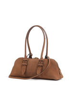 Afbeelding in Gallery-weergave laden, Pinko BOWLING BAGUETTE BIG SUEDE + MARRONE - LEO

