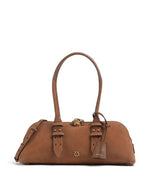 Afbeelding in Gallery-weergave laden, Pinko BOWLING BAGUETTE BIG SUEDE + MARRONE - LEO
