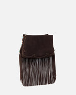 Afbeelding in Gallery-weergave laden, Pinko  TRIPLET MINI FRINGES SUEDE MARRONE CAFFE'-MIX
