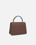 Afbeelding in Gallery-weergave laden, Pinko LOVE ONE TOP HANDLE MINI LIGHT MARRONE/AZZURRO-ANTIQUE GOLD
