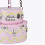 Afbeelding in Gallery-weergave laden, Kurt Geiger Cake Xbody Bag Pale Pink Fabric
