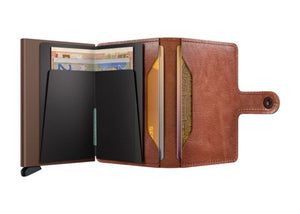 Miniwallet Vintage Cognac Brown
