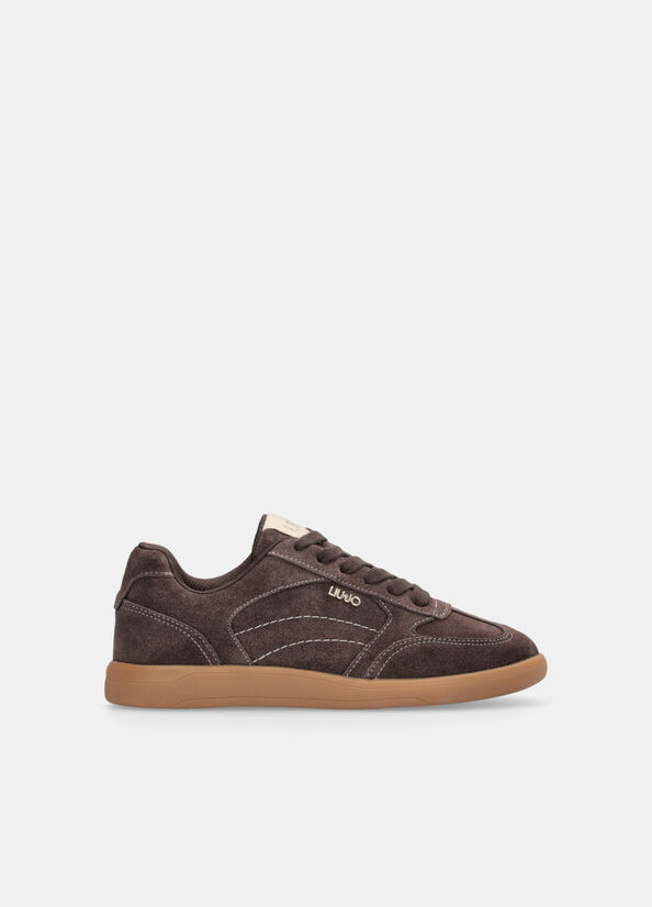 Liu Jo Connor 01 Sneaker Cow Suede Ebano