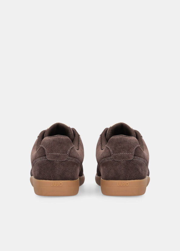 Liu Jo Connor 01 Sneaker Cow Suede Ebano