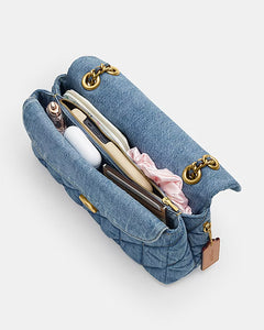 Coach quilted denim tabby shoulder bag 26