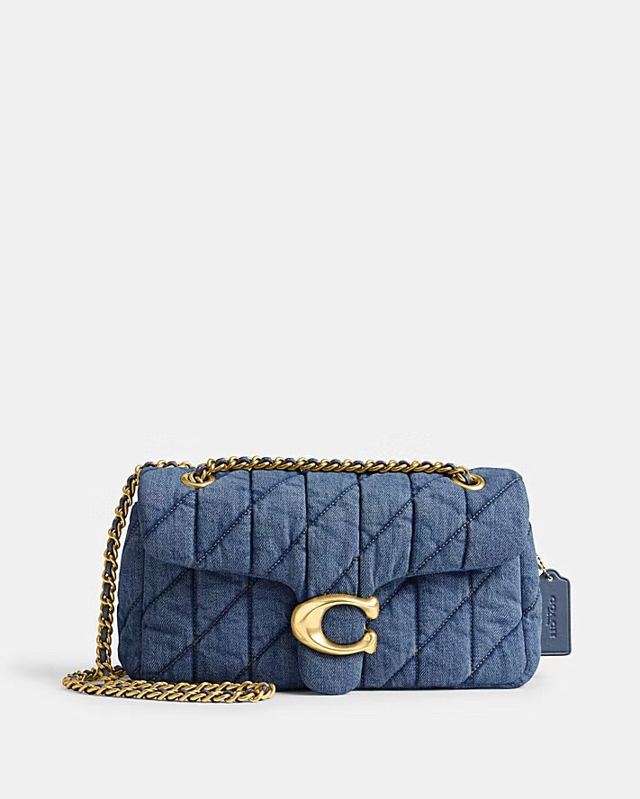 Coach quilted denim tabby shoulder bag 26