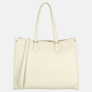 Valentino Rised RE Handbag Ecru