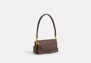 Coach polished pebble leather tabby shoulder bag 20 refresh Dark Stone
