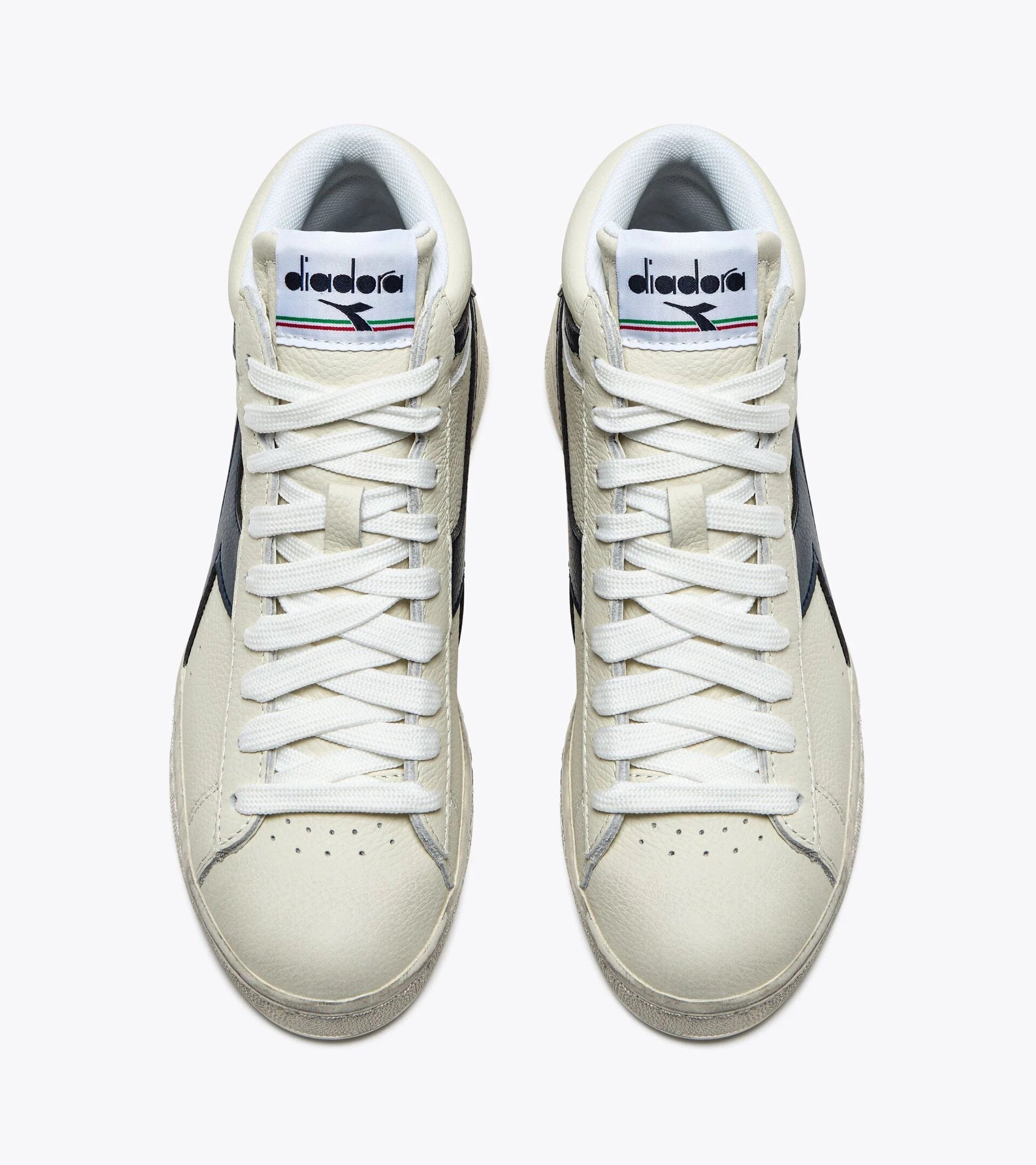 Diadora Game L High Waxed White/Blue Caspian Sea