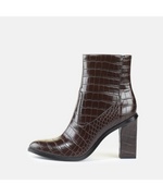 Afbeelding in Gallery-weergave laden, Buffalo Zoe Ankle Brown Croco
