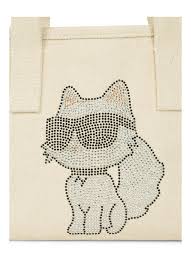 Karl Lagerfeld IKON CHOUP RHNSTN SM SHOPPER Natural