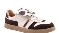 Babouche Alana 126 Dark Brown/Off white/Brown/White Cow