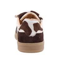 Babouche Alana 126 Dark Brown/Off white/Brown/White Cow