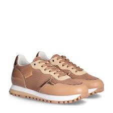 LIU JO sneaker WONDER 37 - SNEAKER PATENT/MESH TAN