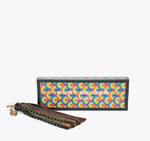 Afbeelding in Gallery-weergave laden, Kurt Geiger 691-TASSEL CRYSTALS CHARM-BROWN/OTH-SUEDE

