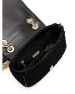 Afbeelding in Gallery-weergave laden, Versace jeans couture handtas crunchy velvet zwart

