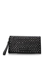 Afbeelding in Gallery-weergave laden, Karl Lagerfeld K/SOIREE CLUTCH RHINESTONES Black Embellishment

