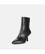 Afbeelding in Gallery-weergave laden, Buffalo Willow Bootie Croco Black
