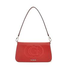 Guess ECO MIETTA FLAP SHOULDER BAG RED