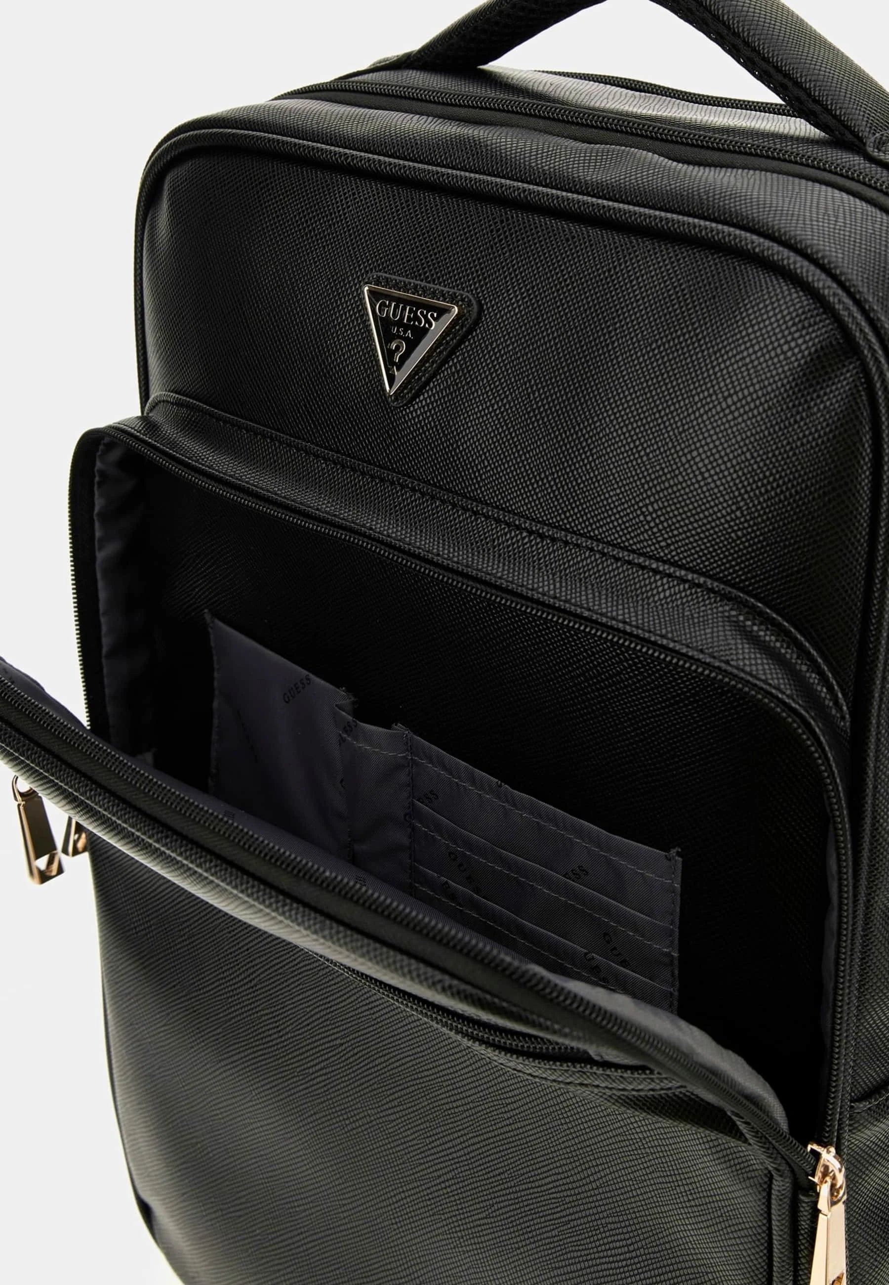 Guess  NOROM ZIP ARND TRAVEL BACKPACK BLACK