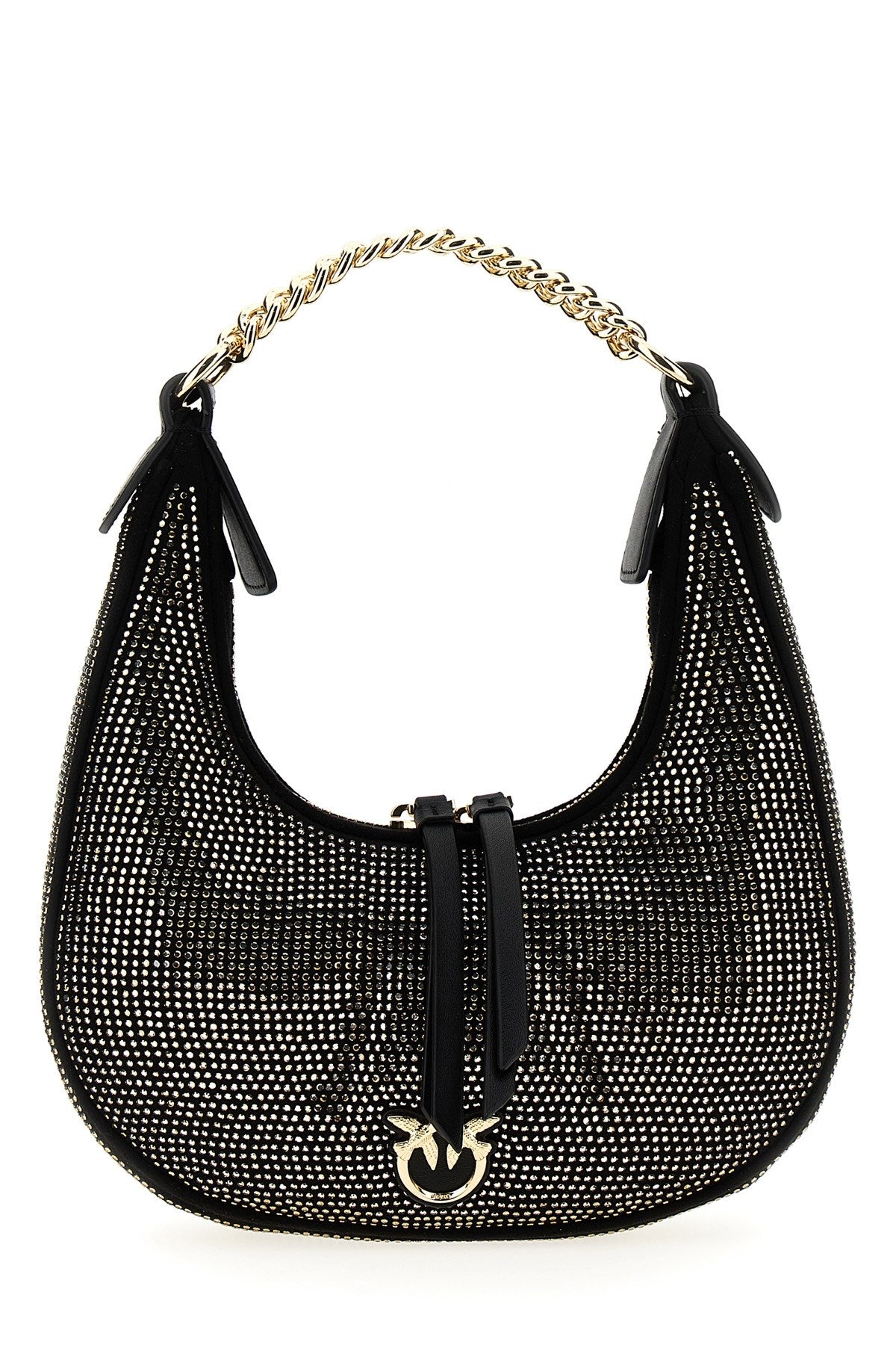 BRIOCHE HOBO MINI MICROFIBRA+STRASS