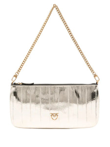 Pinko HORIZONTAL FLAT ANGUILLA LAMIN GOLD-ANTIQUE GOLD