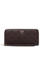 Afbeelding in Gallery-weergave laden, Guess BLAKE SLG LARGE ZIP AROUND BROWN LOGO
