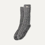 Afbeelding in Gallery-weergave laden, UGG Elowyn Cable Knit Fleece Lined Charcoal Heather Confetti
