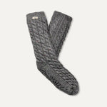 Afbeelding in Gallery-weergave laden, UGG Elowyn Cable Knit Fleece Lined Charcoal Heather Confetti

