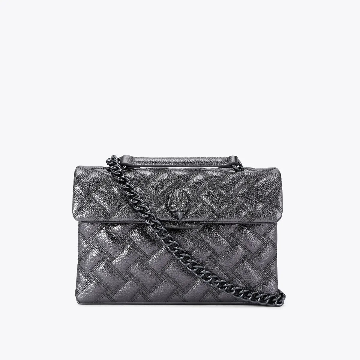 Kurt Geiger Kensington Bag Drench Gunmetal Leather